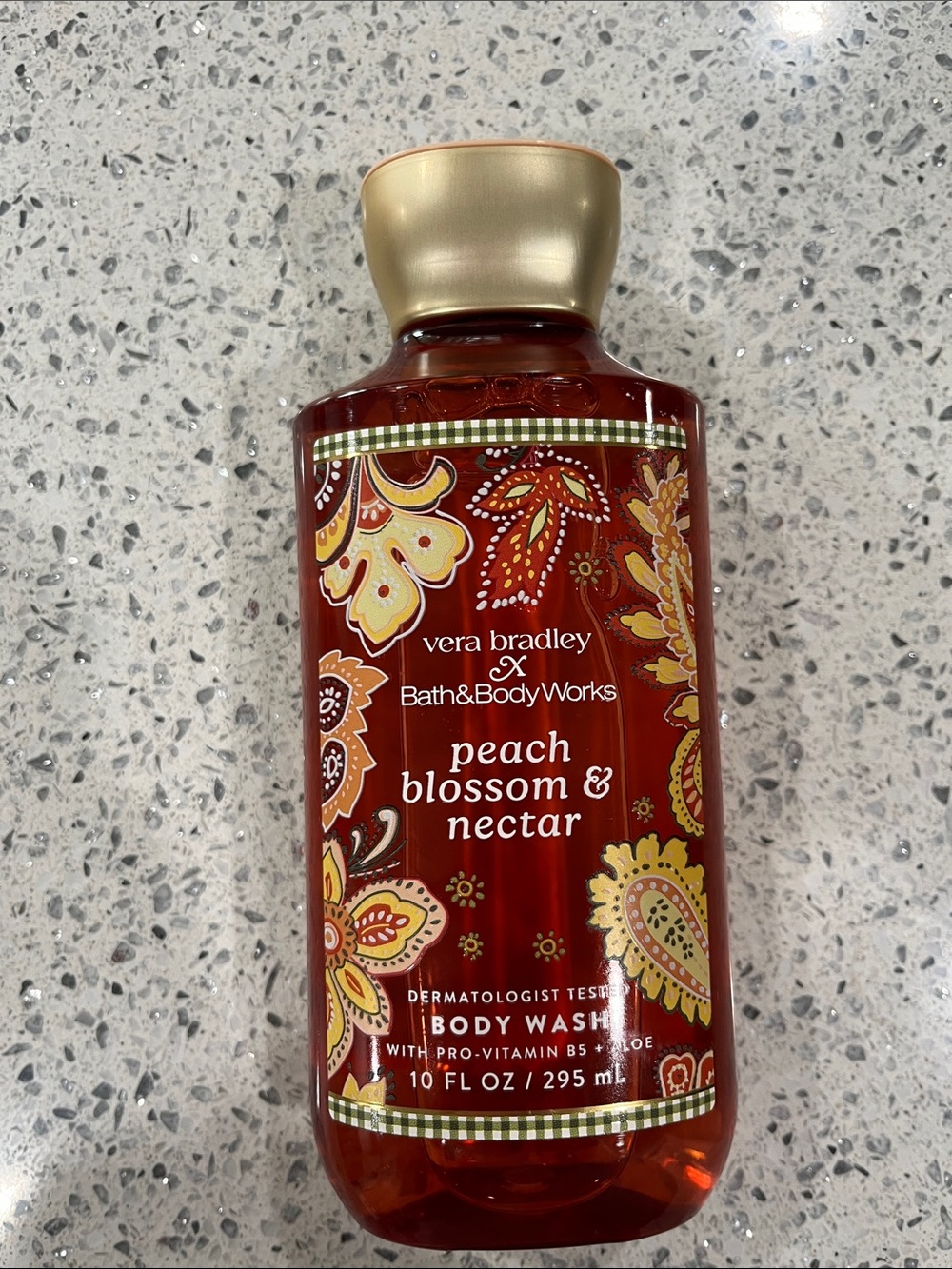 Vera Bradley X Bath &  Bodywork’s Peach Blossom & Nectar Body Wash